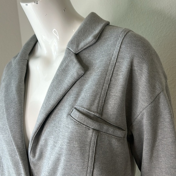 Free People, grey whole story, knit jacket, size medium - Picture 4 of 12